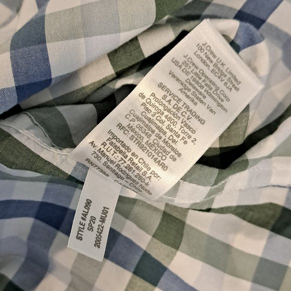 J. Crew Men's Medium Slim Flex Washed Long Sleeve Button Down Shirt Style #AL090 - Picture 8 of 13